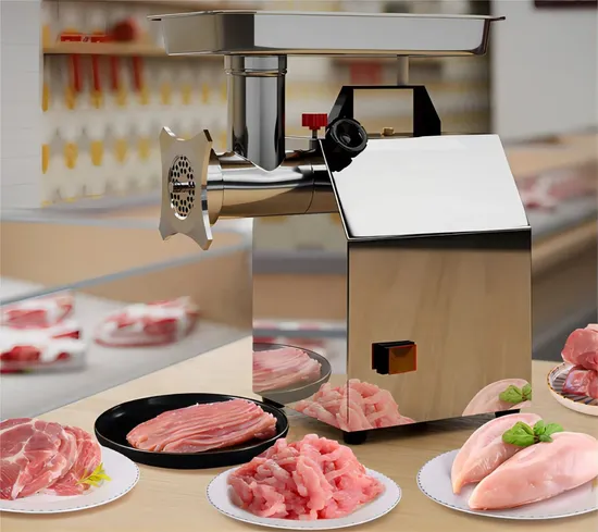 Table Top Stainless Steel Grinder Meat Type Electric Butcher Grinder
