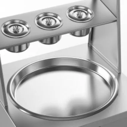 High-Performance Fried Ice Cream Rolls Machine for Ice Cream Shops